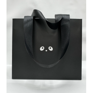 Пакет подарочный PANDA 22*19*12 чёрный