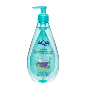 AQA baby Детская успокаивающая пена для ванны с лавандой, 400 мл.