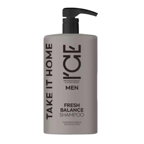 ICE Home Мужской шампунь для жирных волос, 1000 мл.