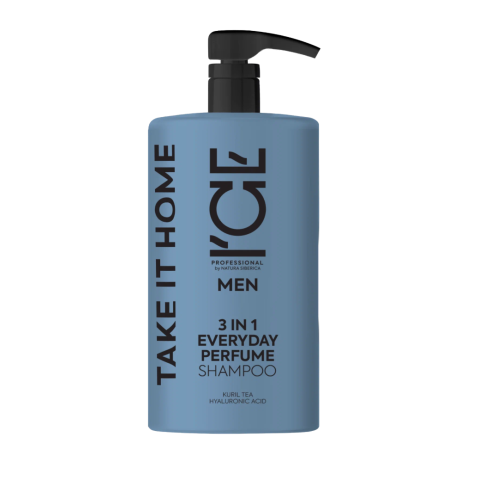 ICE Home Мужской шампунь парфюмированный 3в1, 1000 мл.