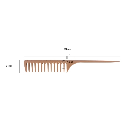 НАБОР LUX 1.2 Гребень карбоновый + невидимки Ставвер карбон золотистые 70 мм 24 шт/упак*2