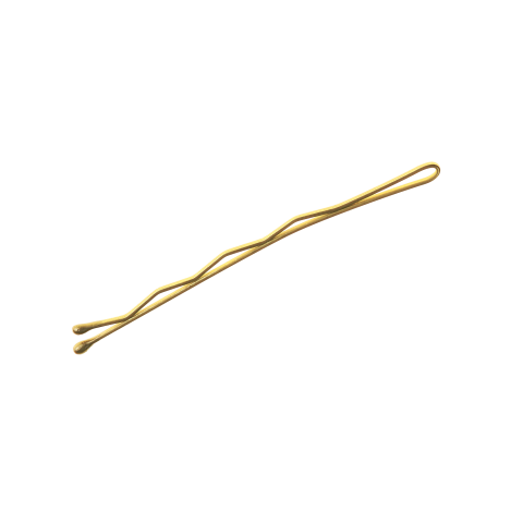 НАБОР LUX 1.2 Гребень карбоновый + невидимки Ставвер карбон золотистые 70 мм 24 шт/упак*2