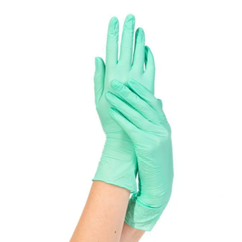 NitriMAX Перчатки нитриловые 4 г Зеленые S 50 пар Малайзия
