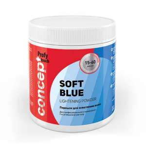 Порошок для осветления волос SOFT BLUE (голубой)500гр.
