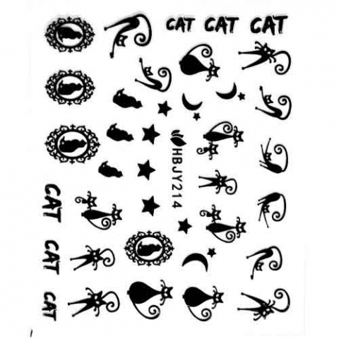 Наклейка для ногтей силиконовые 61 Cat