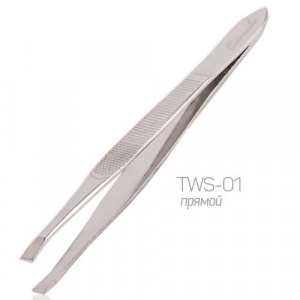 Cosmake TWS-01 Пинцет серебро прямой