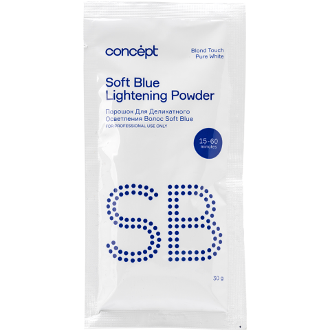 Порошок для осветления волос SOFT BLUE (голубой), 30 гр.