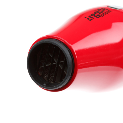 03-002 Red DEWAL Фен ErgoLife Compact красный, 2000 Вт, ионизация, 2 насадки