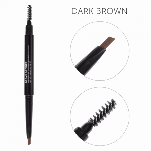 Механический карандаш для бровей со щеточкой Brow Definer (dark brown) цвет темно-коричневый
