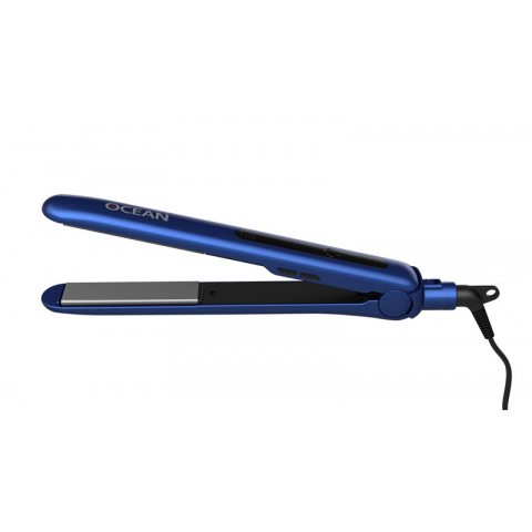 DEWAL 03-400 Blue Щипцы для волос Ocean синие, 25х90мм, с терморег., керамико-турмалиновое покрытие, 35Вт