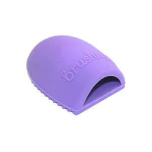 Щетка для чистки косметических кистей Brushegg - фиолетовая