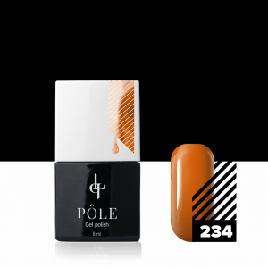 Цветной гель-лак "POLE" №234 - апельсиновый фреш (8 мл.)