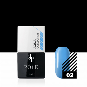 Краска POLE для акварельной техники Aqua Collection №02 синяя (8 мл)