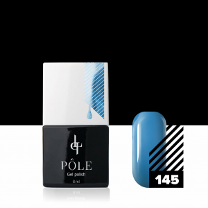 Цветной гель-лак "POLE" №145 - сияющий голубой (8 мл.)