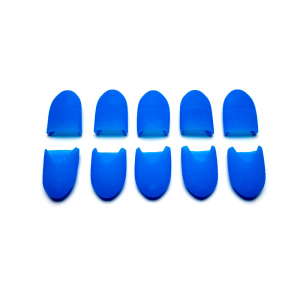 Силиконовые колпачки для снятия гель-лака POLE (10шт/уп) синие