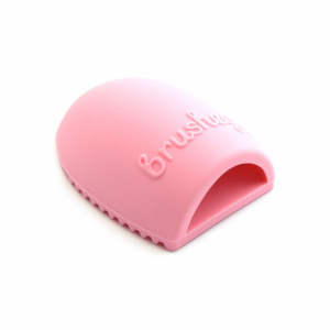Щетка д/чистки косметических кистей Brushegg POLE, розовая