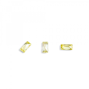 Кристаллы для объемной инкрустации POLE-багет №2 желтый,10шт/уп.