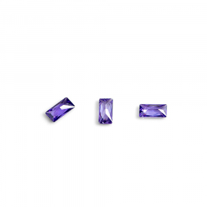 Кристаллы для объемной инкрустации POLE-багет №2 фиолетовый,10шт/уп.