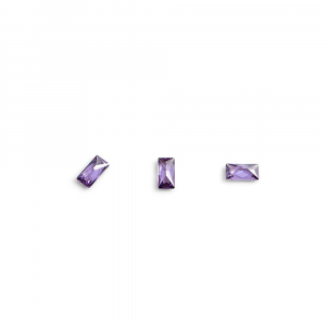 Кристаллы для объемной инкрустации POLE-багет №4 фиолетовый,10шт/уп.