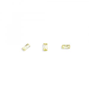 Кристаллы для объемной инкрустации POLE-багет №5 желтый,10шт/уп.