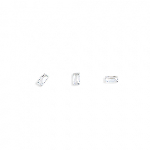 Кристаллы для объемной инкрустации POLE-багет №5 прозрачный,10шт/уп.