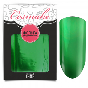 Cosmake 17 Фольга переводная для дизайна ногтей, 1 метр Зеленая