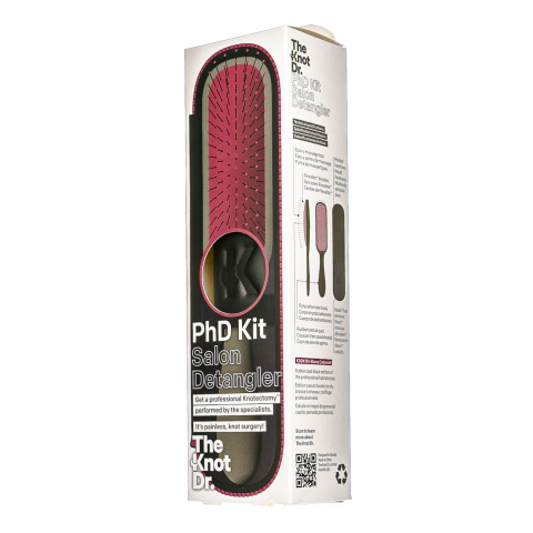 KDDK101 Набор расчёска+щётка-очиститель PhD (Бордовый)