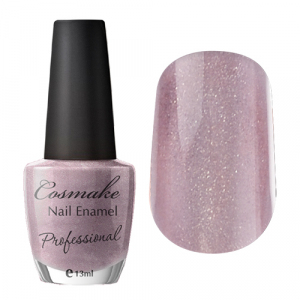 Cosmake Professional Лак для ногтей № 13 Розовый с блестками 16 мл 
