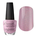 Cosmake Professional Лак для ногтей № 22 Бледно-розовый с блестками 16 мл 