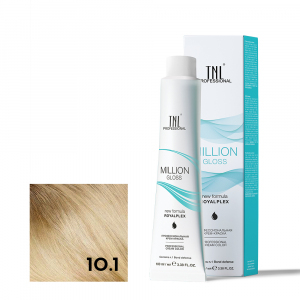 TNL 10.1 Крем-краска для волос Million Gloss, платиновый блонд пепельный, 100 мл.