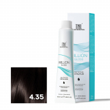TNL 4.35 Крем-краска для волос Million Gloss, коричневый каштановый, 100 мл.