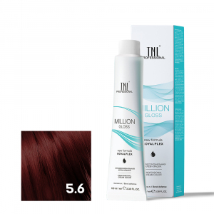 TNL 5.6 Крем-краска для волос Million Gloss, светлый коричневый красный, 100 мл.