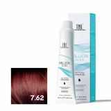TNL 7.62 Крем-краска для волос Million Gloss, блонд красный фиолетовый, 100 мл.