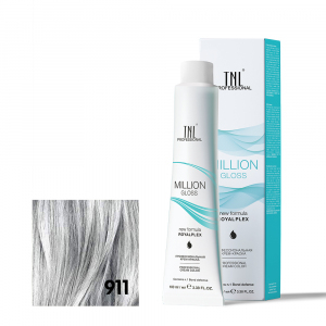 TNL 911 Крем-краска для волос Million Gloss осветляющий серебристый пепельный, 100 мл.