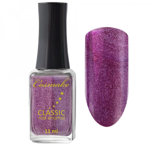 Cosmake Classik 27 Лак для ногтей Светло-розовый с блестками, 11 мл.