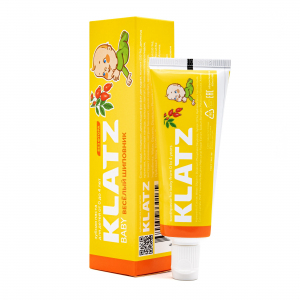 Klatz Зубная паста для детей BABY Веселый шиповник без фтора, 48 мл