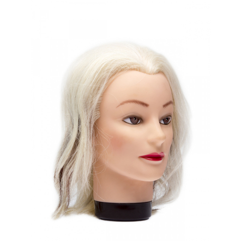 M-4151К Голова "блондинка", волосы 20-30 см, натуральные волосы