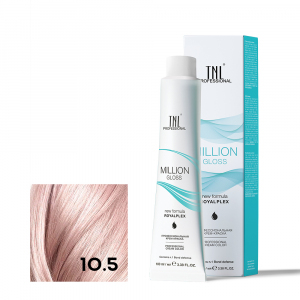 TNL 10.5 Крем-краска для волос Million Gloss, платиновый блонд махагоновый, 100 мл.