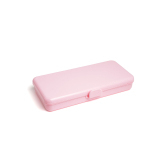 Пластиковый контейнер для хранения прямоугольный, розовый