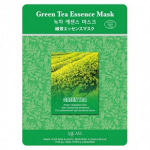 1716 МЖ Essence Маска для лица тканевая с зелёным чаем, 23 гр.