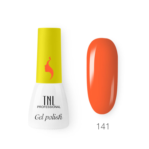 TNL Гель-лак 8 Чувств Mini №141 оранжевая глазурь, 3,5 мл.