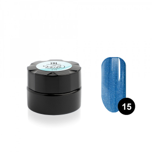 Гель-краска для тонких линий TNL Voile №15 паутинка синий металлик, 6 мл.