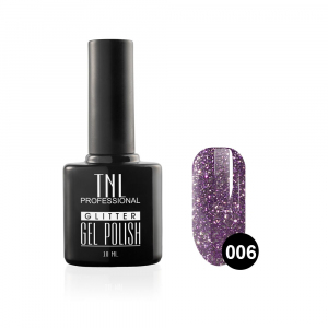 TNL Гель-лак Glitter №06 Фиолетовый, 10 мл.