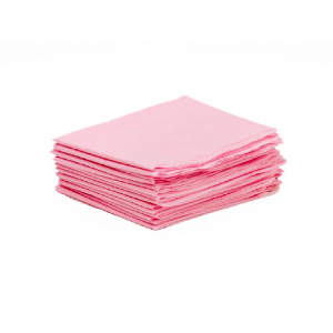 Салфетка одноразовая 30*30 White line pink (№100) пачка