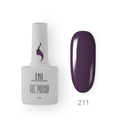 TNL Гель-лак 8 Чувств №211 пурпурное сердце, 10 мл.