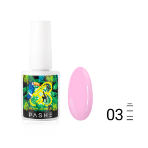 Гель-лак PASHE Neon Jungle №03 - Нежно-розовый, 9 мл.