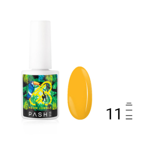 Гель-лак PASHE Neon Jungle №11 - Неоновый апельсиновый, 9 мл.