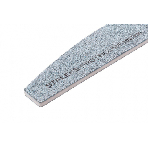 NFX-42/4 Staleks Пилка для ногтей Полумесяц минеральная, 100/100 грит