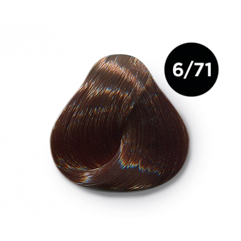 OLLIN 6/71 Крем-краска темно-русый коричневый-пепельный, 100 мл.