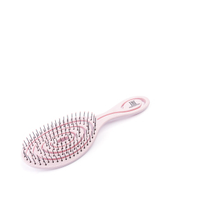 206211 TNL Щетка массажная для волос Bio овальная, 70*225 мм, розовая